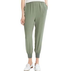 NWT Theory Silk Jogger Pants Medium Elastic Waist Lightweight